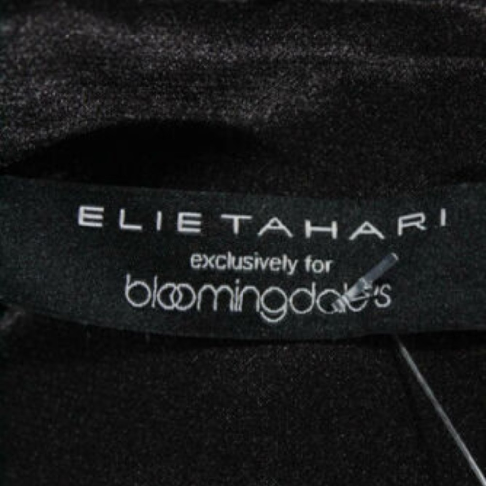 Elie Tahari Striped Zip Slit Knee Length Skirt 8 - Picture 5 of 5